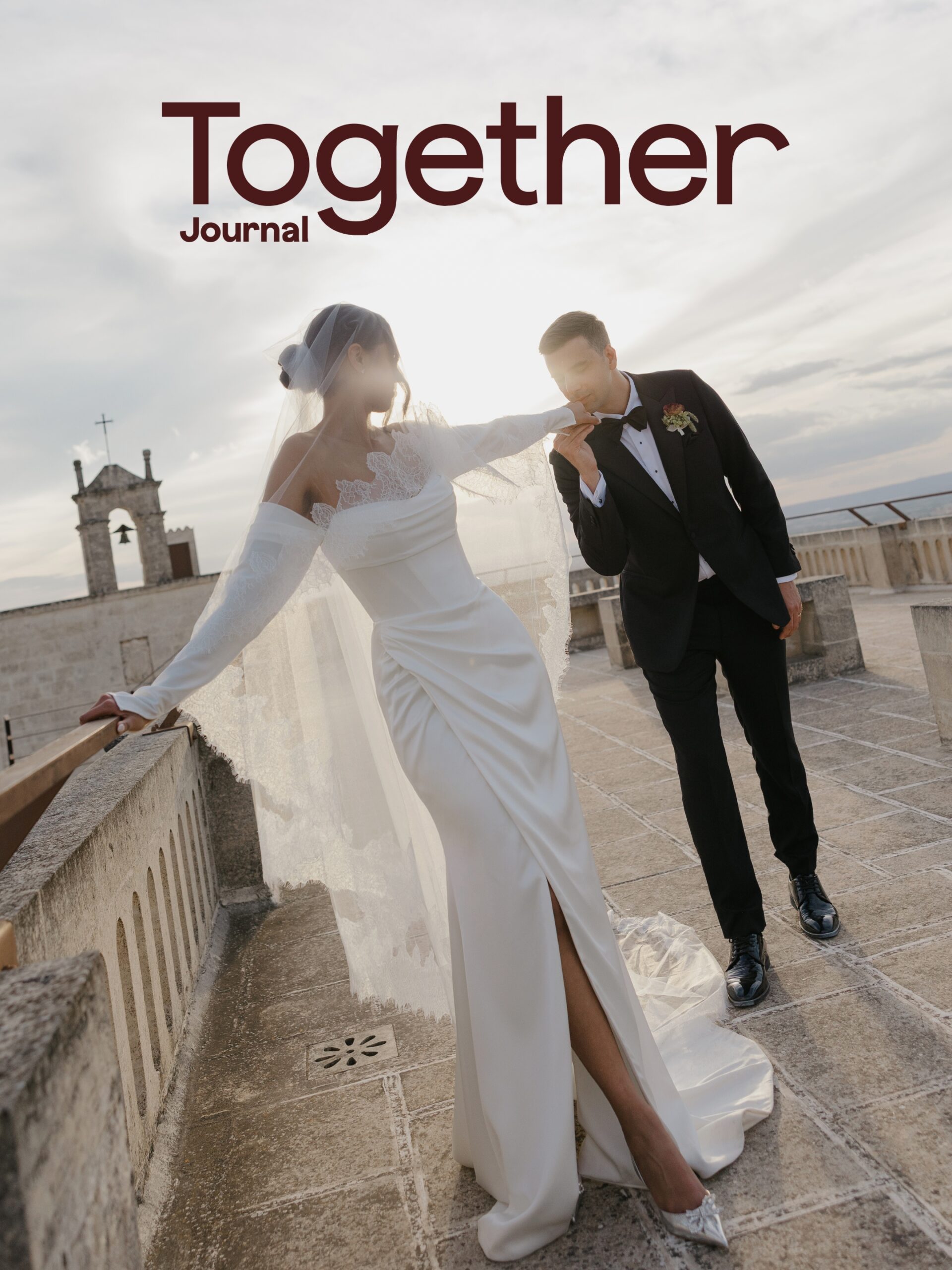 Elegant destination wedding in Puglia, Italy, featuring a modern couple at Masseria Amastuola, photographed in an editorial style for a luxury wedding publication.